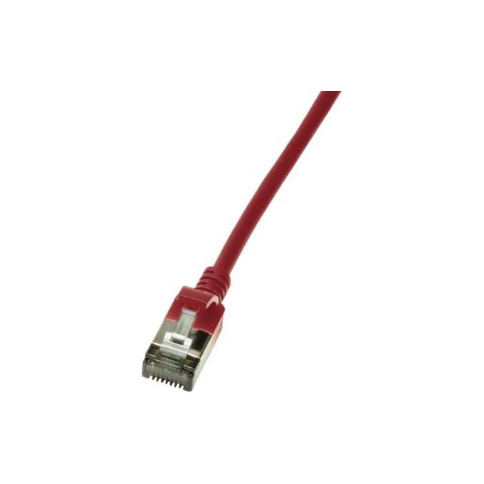 LogiLink Slim U-FTP Cavo di Rete 0,3mt Cat6a U-FTP STP Rosso