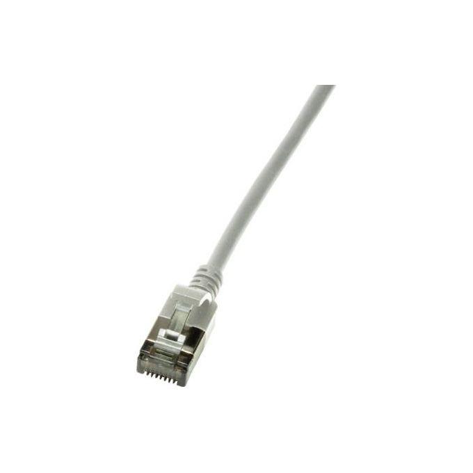 LogiLink Slim U-FTP Cavo di Rete 0,5mt Cat6a U-FTP STP Grigio