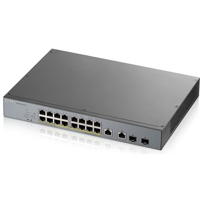 Zyxel GS1350-18HP-EU0101F Switch di Rete Gestito L2 Gigabit Ethernet 10-100-1000 Grigio Supporto Power over Ethernet