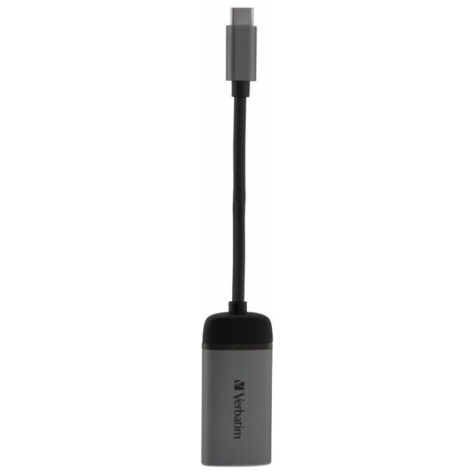 Verbatim Cavo e Adattatore Video 0,01mt Usb-C Hdmi Nero-Argento