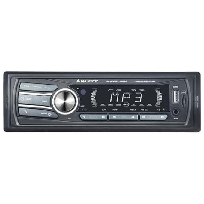 Majestic SA-400 BT SISTEMA CAR AUDIO STEREO Bluetooth 1 DIN Sintolettore Mp3 Potenza 100W Vivavoce con Ingresso Usb e Micro Sd Nero