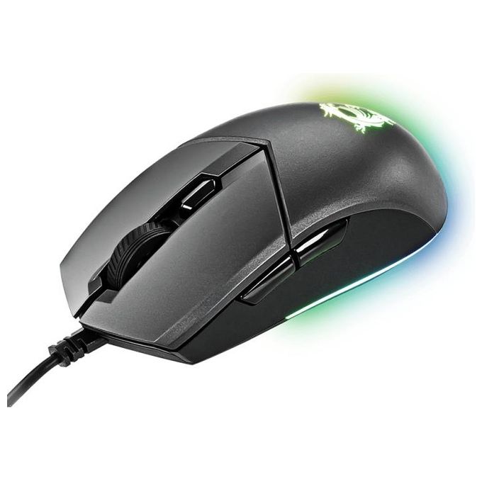 MSI Clutch GM11 Mouse Gaming Usb Ottico 5000 DPI Ambidestro