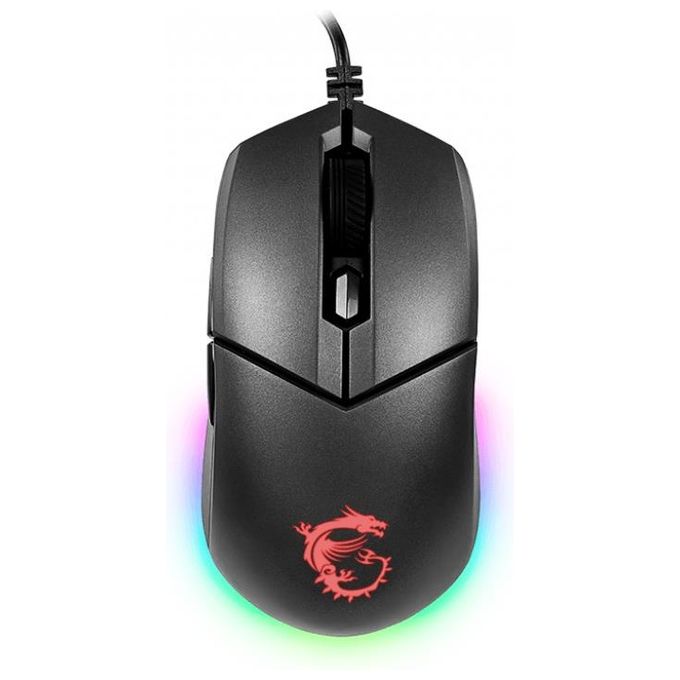 MSI Clutch GM11 Mouse Gaming Usb Ottico 5000 DPI Ambidestro