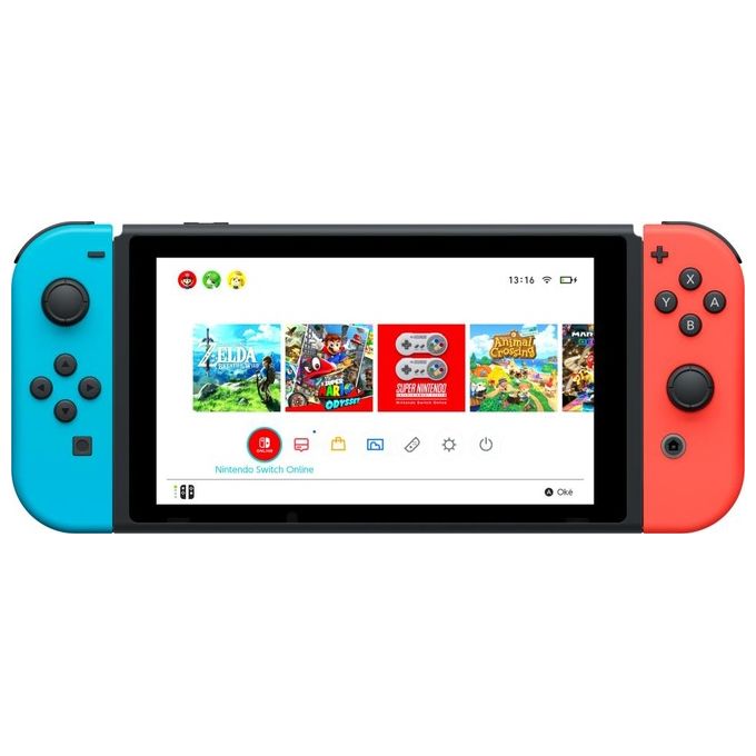 Nintendo Switch Console da Gioco Portatile Blu-Rosso Neon 6,2'' 32Gb Wi-Fi