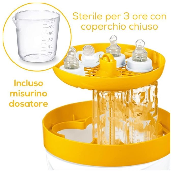 Beurer 953.08 BY 76 Sterilizzatore Digitale a Vapore, Arancione