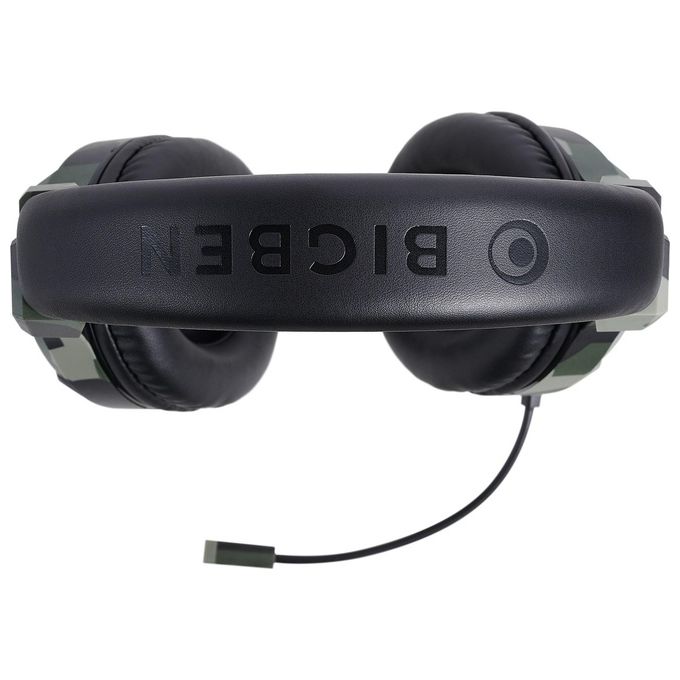 Bigben Interactive PS4OFHEADSETV3G Cuffie Gaming Stereo Cablate Jack 3.5 mm Microfono Regolabile con Mute colore Verde Camo