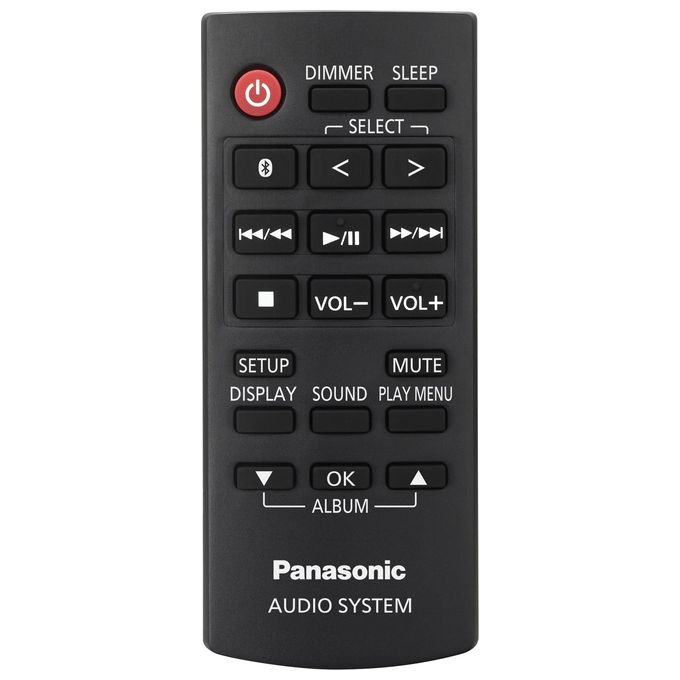 Panasonic Stereo in Legno Dab+ 40 W Mini Impianto Audio Domestico Nero