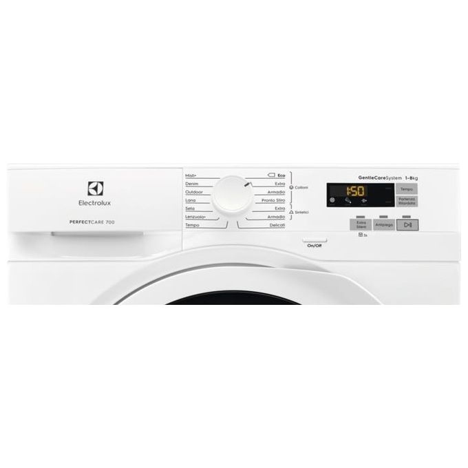 Electrolux EW7HL83W5 Asciugatrice a Pompa di Calore Perfect Care 700 Classe energetica A+++ Capacita' di carico 8 Kg Motore TC5 Inverter Oblo' Bianco