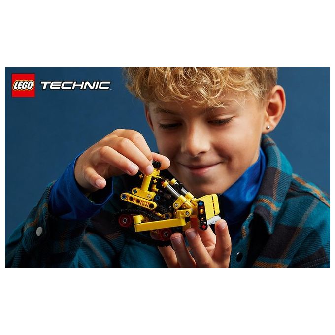 LEGO Technic 42163 Bulldozer da Cantiere, Giochi per Bambini e Bambine di 7+ Anni, Regalo per Amanti dei Veicoli Giocattolo
