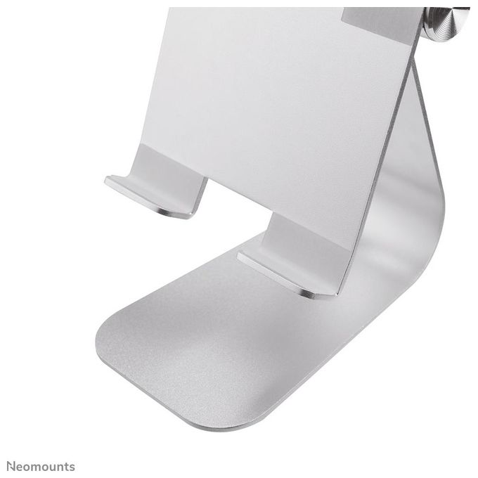 Neomounts DS15-050SL1 Supporto per Tablet Universale fino a 11'' Inclinazione Regolabile 0 - 90° Gestione Cavi Colore Argento