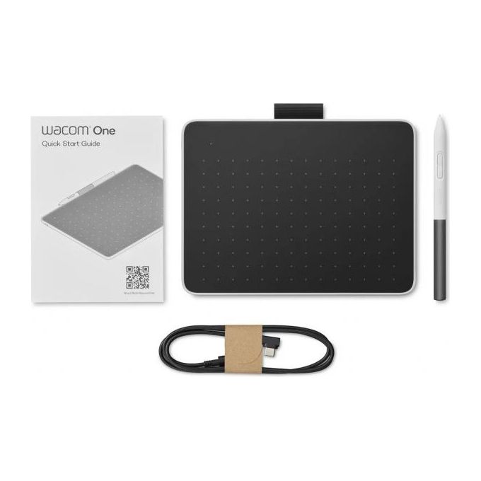 Wacom One S Tavoletta Grafica Nero-Bianco 152x95mm Usb