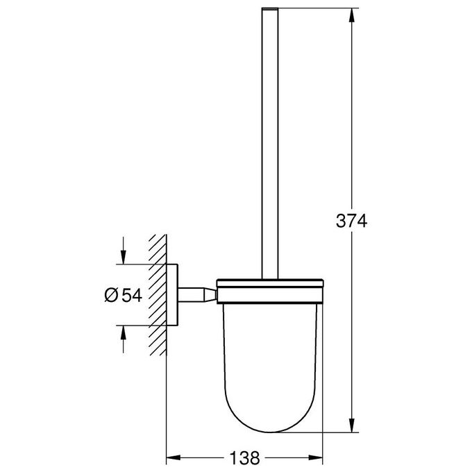 Grohe Porta Scopino Wc Cosmopolitan Cromo Lucido