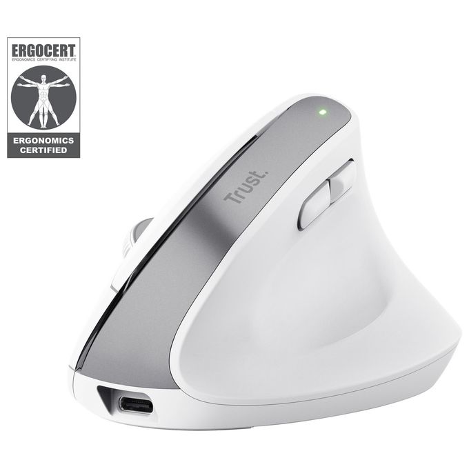 Trust Bayo Mouse Ufficio Mano Destra RF senza fili  Bluetooth Ottico 2400 DPI Bianco