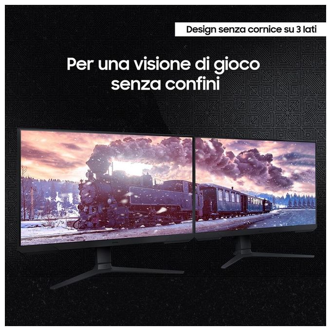 Samsung LS27DG300EUXEN Monitor Gaming Odyssey G3 27'' Full HD (1920 x 1080) 16:9 180Hz 1ms pannello IPS AMD FreeSync modalita' Eye Saver Flicker Free) nero