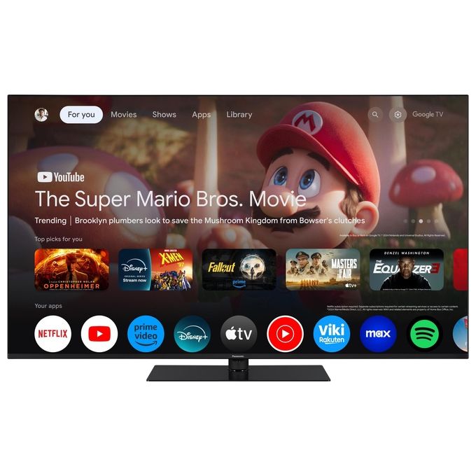 Panasonic TN-65W70AEZ Serie W70 65 inch 4K Ultra HD LED Smart TV 2024 Google Assistant Chromecast Dolby Vision and Atmos Game Mode Bluetooth Per un  Esperienza Visiva Ottimale