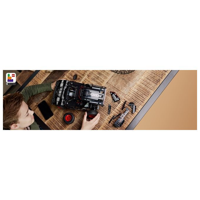 LEGO Technic 42160 Audi RS Q E-Tron, Macchina Telecomandata da Rally, Modellino Auto con App CONTROL+, Giocattoli Ragazzi 10+