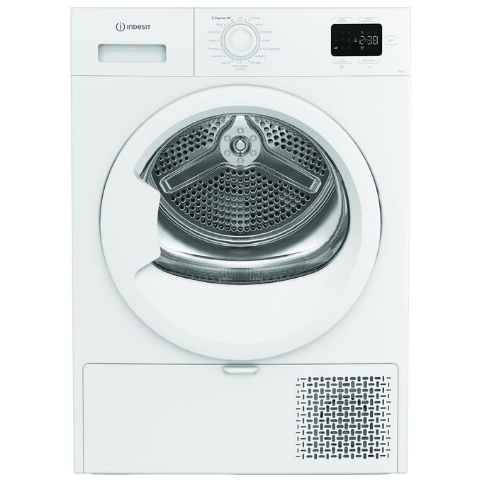 Indesit, Asciugatrice a Carica Frontale, 10 kg, Classe E, Bianca