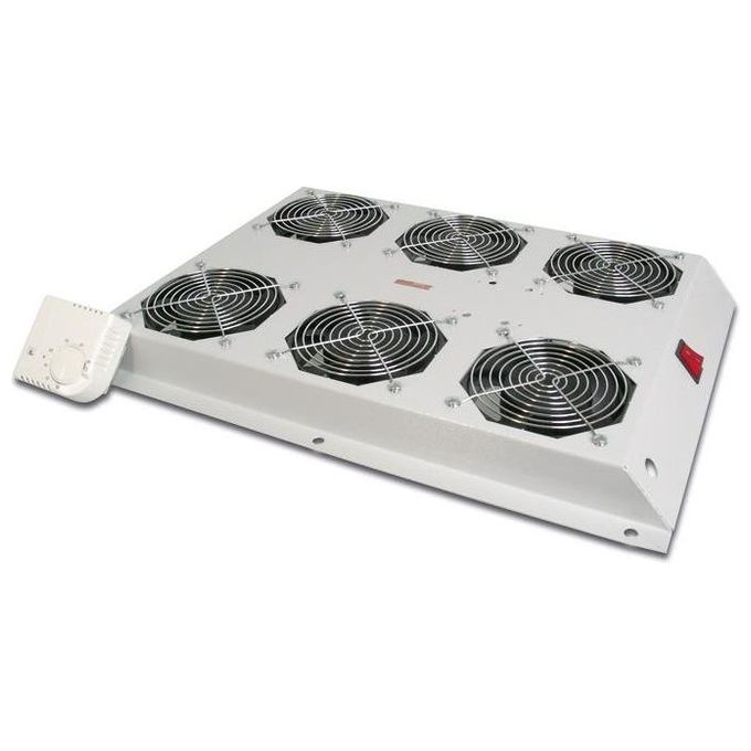 Digitus Kit 6 Ventole Con Termostato Colore Grigio Chiaro per Armadi Linea Server (Dn-19 Fan-6-1000-N)