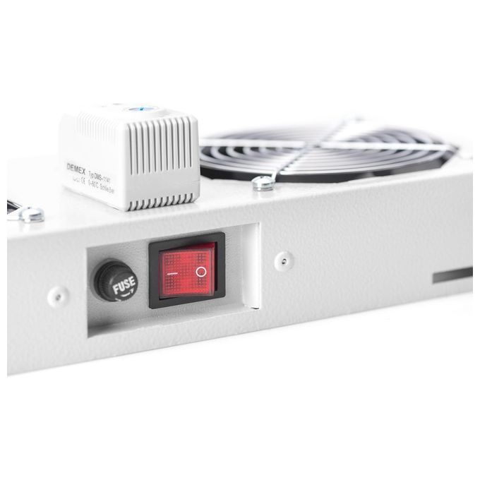 Digitus Kit 2 Ventole Con Termostato per Armadi Linea Soho e Eco A Muro (Dn-19 Fan-2-Wm-T)