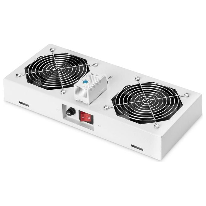 Digitus Kit 2 Ventole Con Termostato per Armadi Linea Soho e Eco A Muro (Dn-19 Fan-2-Wm-T)