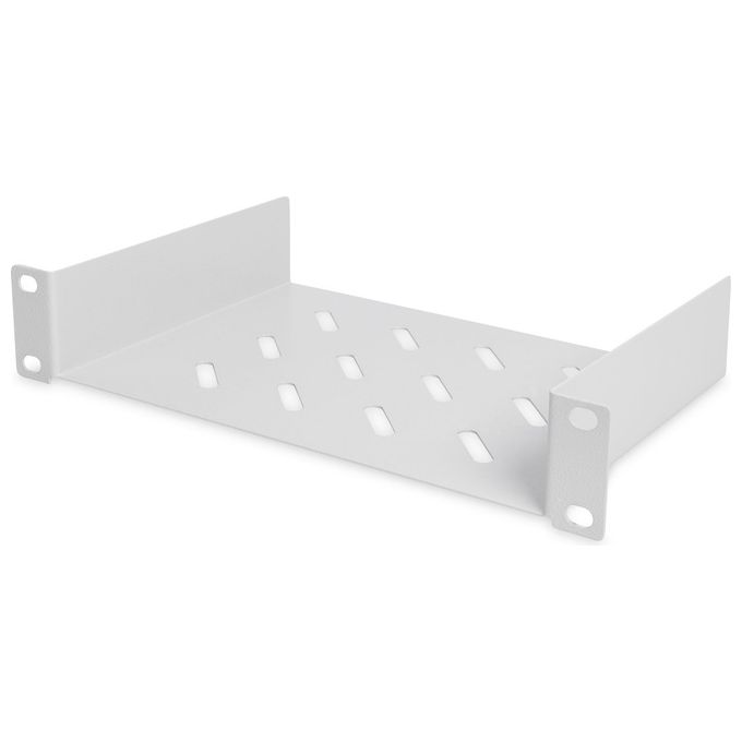 Digitus Armadio Rack 9 Unita 10'' con 1 Ripiano Multipresa Switch di Rete 8 Porte Gigabit Pannello Patch 8 Porte 10 Cavi Rete Grigio