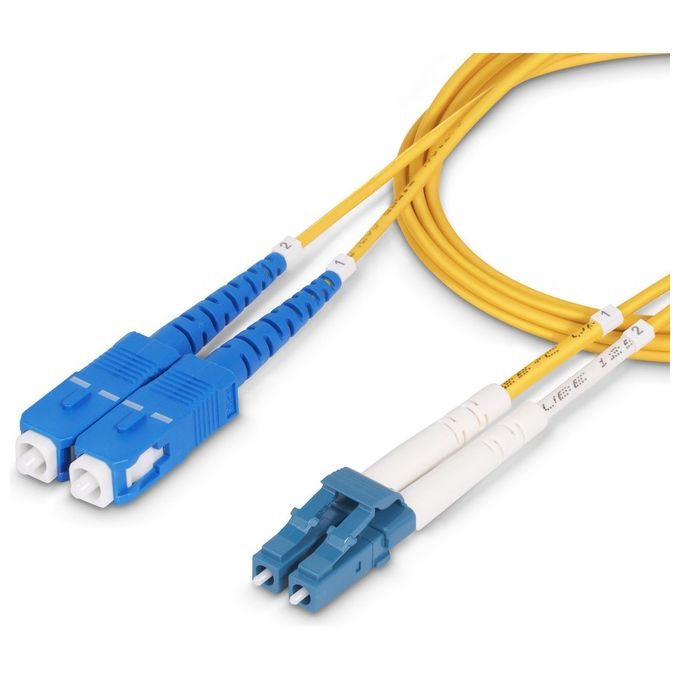 StarTech.com Cavo in Fibra Ottica Duplex Mono Splitmodale OS2 da LC a SC da 2 mt