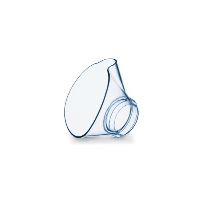 Beurer SI 40 - Steam vaporiser (a vapore), nebulizzazione di vapore, capacita' 60 ml, maschera universale, regolazione vapore, spegnimento automatico, 620 g, uso adulto e bambino, alimentazione da rete, Bianco-Trasparente
