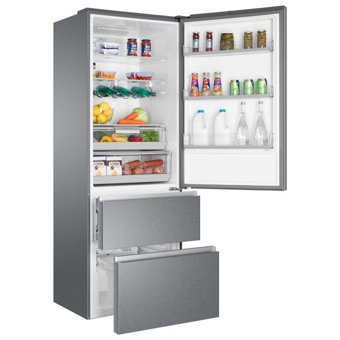 Haier A3FE744CPJ Frigorifero Combinato 3 Porte Capacita' 460 Litri Classe energetica E (A++) 200,6 cm Inox