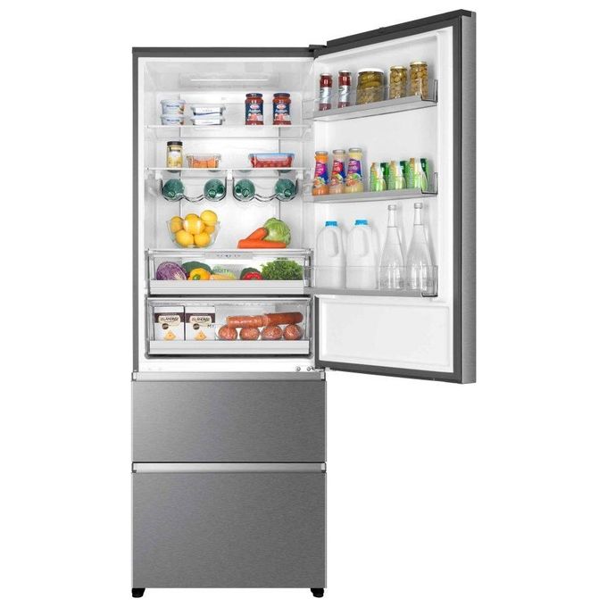 Haier A3FE744CPJ Frigorifero Combinato 3 Porte Capacita' 460 Litri Classe energetica E (A++) 200,6 cm Inox
