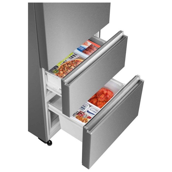 Haier A3FE744CPJ Frigorifero Combinato 3 Porte Capacita' 460 Litri Classe energetica E (A++) 200,6 cm Inox