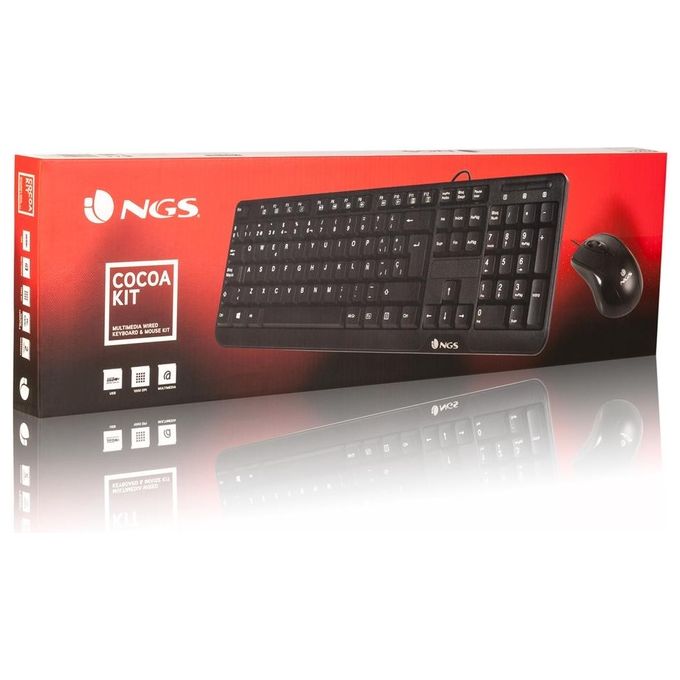 Ngs Multimedia Wired Desktop kit ita (mouse+tastiera)