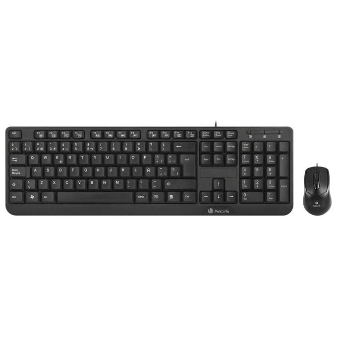Ngs Multimedia Wired Desktop kit ita (mouse+tastiera)