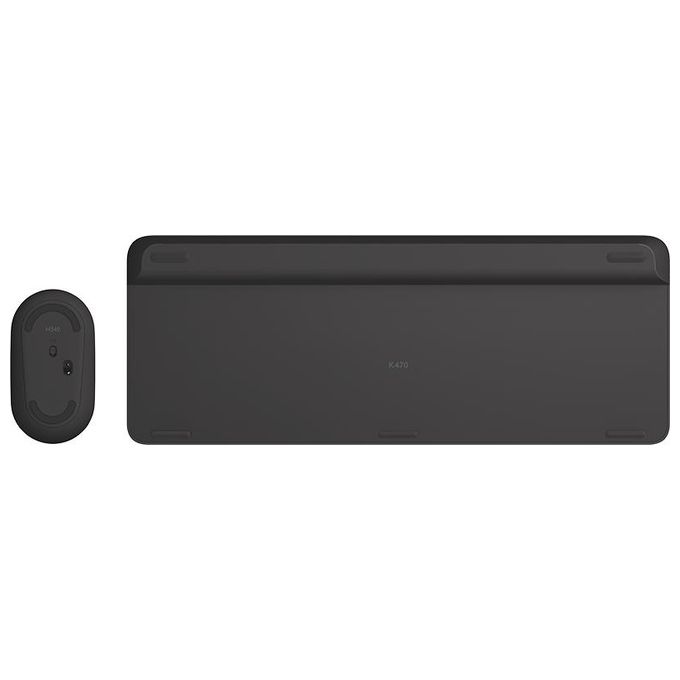 Logitech Tastiera e mouse Retail Wireless Combo Mk470 slim nera usb