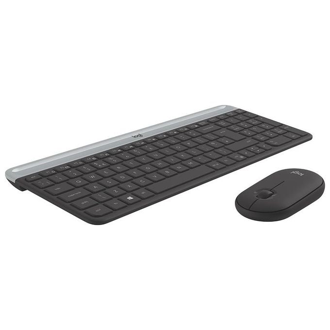 Logitech Tastiera e mouse Retail Wireless Combo Mk470 slim nera usb