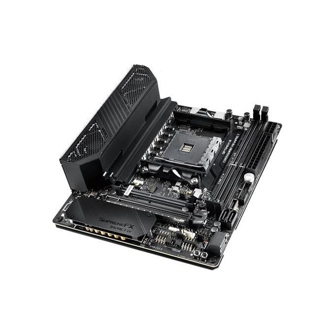 ASUS ROG Crosshair VIII IMPACT, Scheda madre Gaming AMD AM4 X570 Mini-DTX SO-DIMM.2 (dual M.2), Wi-Fi 6 (802.11 ax), PCIe 4.0, SupremeFX audio, Aura Sync RGB USB 3.2 Gen 2