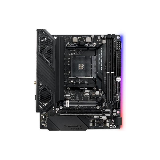 ASUS ROG Crosshair VIII IMPACT, Scheda madre Gaming AMD AM4 X570 Mini-DTX SO-DIMM.2 (dual M.2), Wi-Fi 6 (802.11 ax), PCIe 4.0, SupremeFX audio, Aura Sync RGB USB 3.2 Gen 2