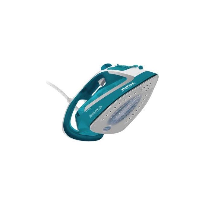 Tefal EasyGliss Plus FV5737 Ferro da Stiro a Secco e a Vapore Durilium 2500W Turchese-Bianco