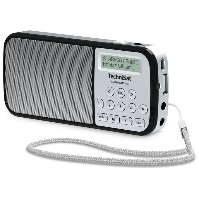 TechniSat TechniRadio RDR Portatile Analogico e Digitale Argento
