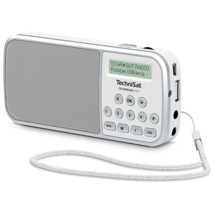 TechniSat TechniRadio RDR Radio Portatile Analogico e Digitale Bianco