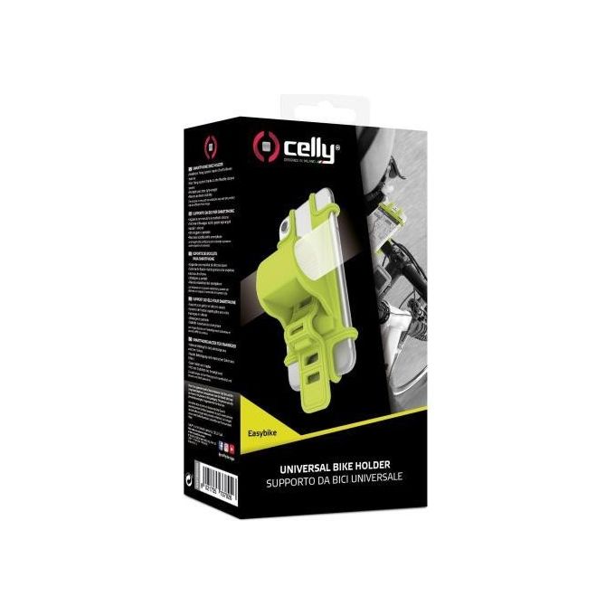 Celly Easybike Porta Cellulare per Bicicletta Universale Verde