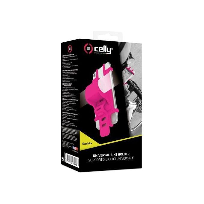 Celly Easybike Porta Cellulare per Bicicletta Universale Rosa