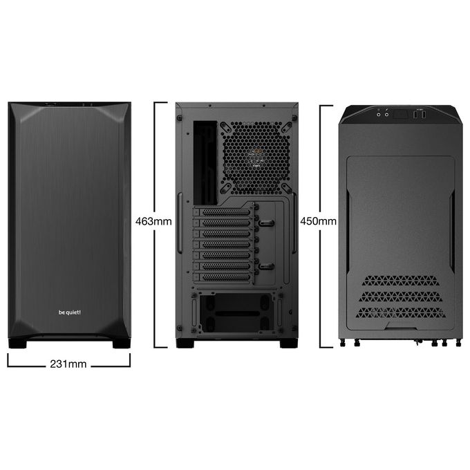 Be Quiet! PURE BASE 500 Midi-Tower Usb 3.0 Nero