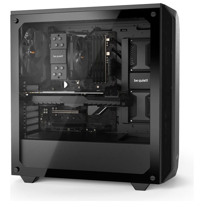Be Quiet! Tower Pure Base 500 Mid-Tower ATX 2 Ventole Preinstallate Nero