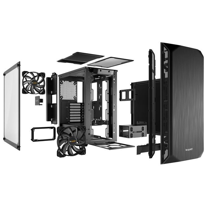 Be Quiet! Tower Pure Base 500 Mid-Tower ATX 2 Ventole Preinstallate Nero