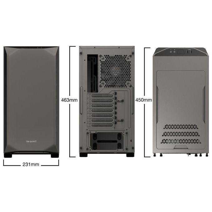 Be Quiet! PURE BASE 500 Midi-Tower Grigio