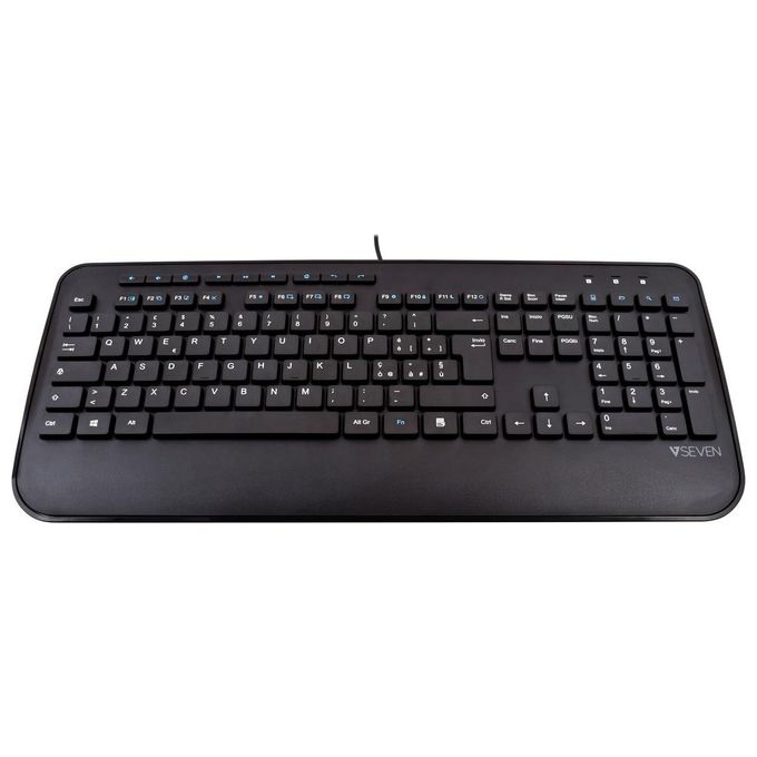 V7 KU300IT Tastiera Pro usb Multimediale con Poggiapolsi Layout Italiano