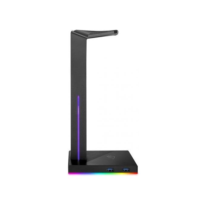 ASUS ROG Throne Qi - Supporto per cuffie con ricarica wireless, audio surround 7.1, due porte USB 3.1 e Aura Sync