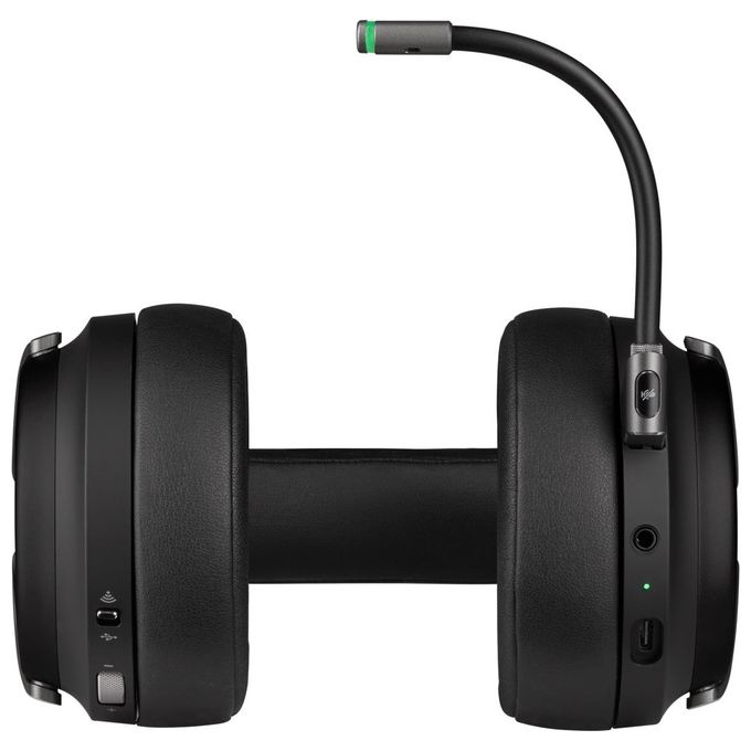 Corsair Virtuoso RGB Wireless Alta Fedelta' Cuffia Gaming, 7.1 Surround Audio, Microfono Omnidirezionale, Compatibili con PC, Xbox One, PS4, Nintendo Switch e dispositivi Mobile, Carbonio