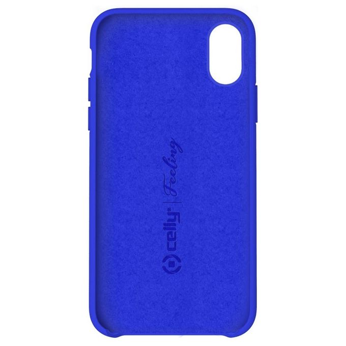 Celly Feeling Cover per iPhone XR Blu