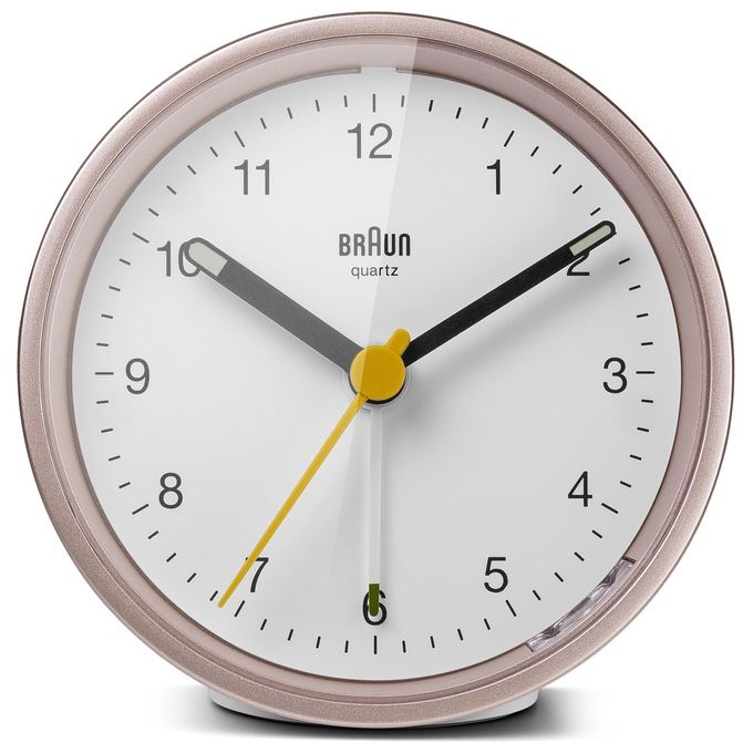 Braun BC 12 PW Sveglia al Quarzo Rosa-Bianco